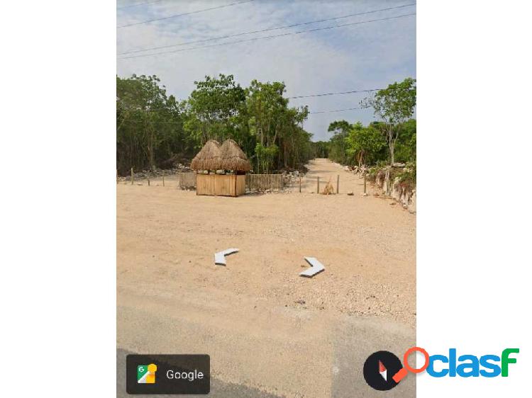 Terreno en venta en Tulum carretera Coba Cancún