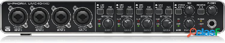 Behringer Interfaz de Audio U-PHORIA UMC404HD, Entradas x4,