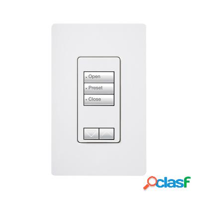 Lutron Teclado Inteligente RRD-W3BRL-WH, Alámbrico, Blanco