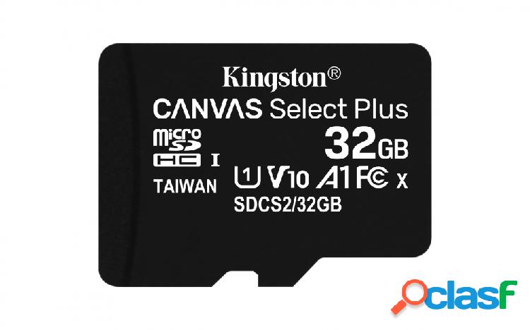 Memoria Flash Kingston Canvas Select Plus, 32GB MicroSDHC