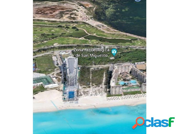 Terreno Cancun Qroo. 25000 m2 /96.21 ML.zona hotelera.