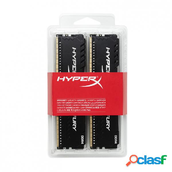 Kit Memoria RAM Kingston HyperX FURY Black DDR4, 3000MHz,