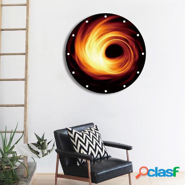 Pared de acrílico de la serie Negro Hole Reloj Aguja de