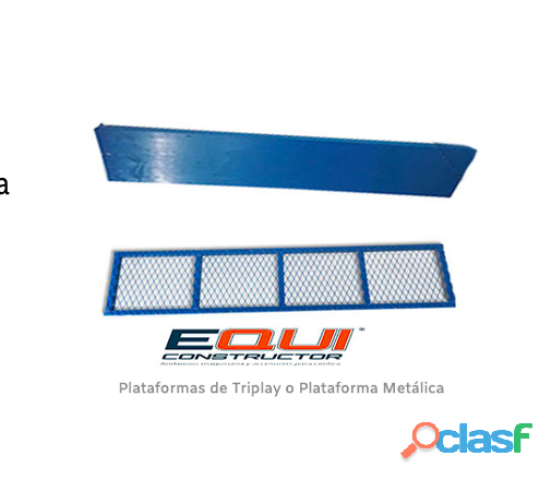 Plataformas Triplay /Metálica, Equiconstructor