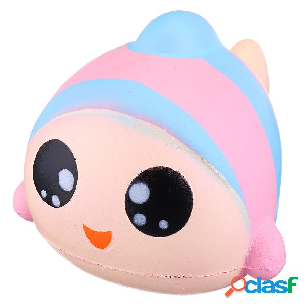 Squishy en forma de pez arcoíris Juguete de levantamiento