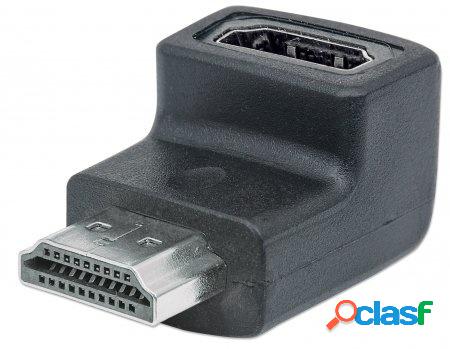 Manhattan Adaptador HDMI Macho - HDMI Hembra, Negro