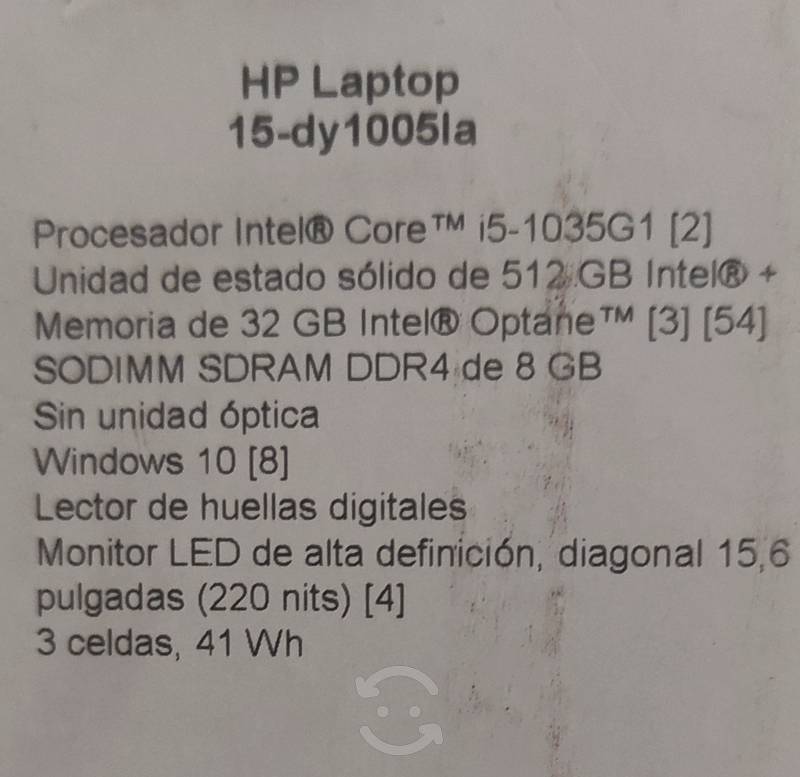 Vendo Laptop HP