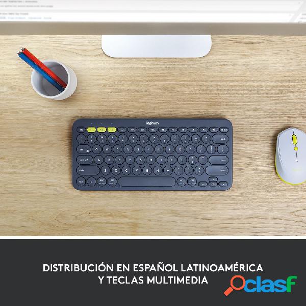 Teclado Logitech Mini Multidispositivo K380, Bluetooth,