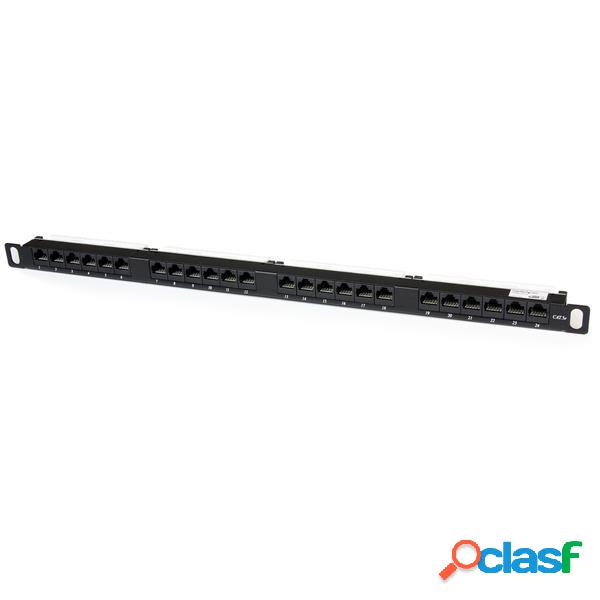 StarTech.com Panel de Parcheo Cat5e de 24 Puertos RJ-45,.5U,