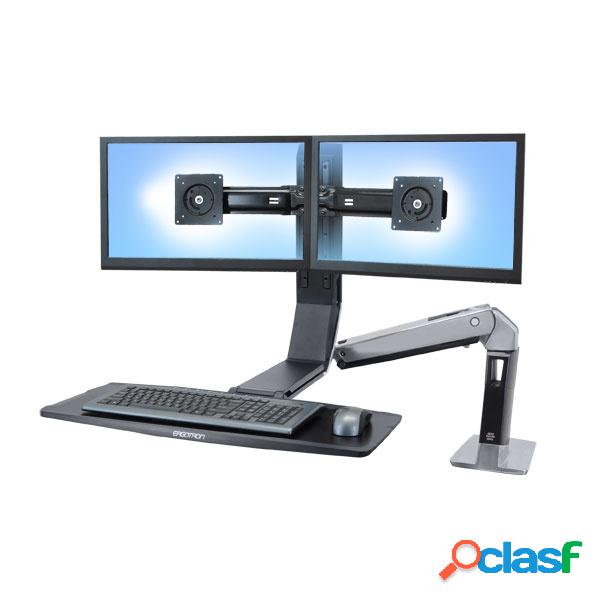 Ergotron WorkFit-A Dual para 2 Monitores de 22'' o 11.3KGs,