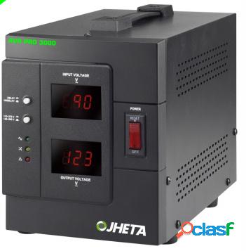 Regulador Jheta AVR PRO 3000, 1600W, 3000VA, Entrada 120 V,
