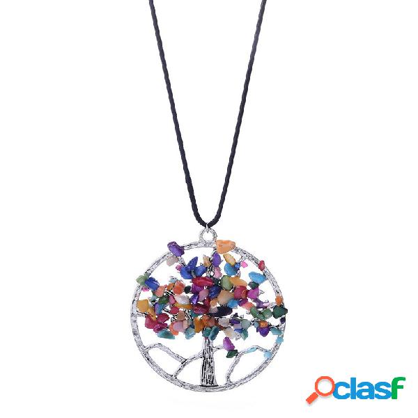 Joyería curativa para mujer 7 collares de Chakra Collares