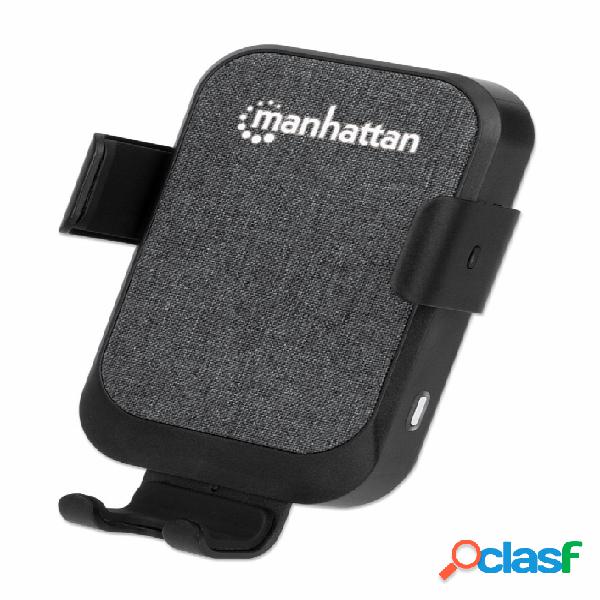 Manhattan Cargador Inalámbrico para Auto 102216, 10W, Negro