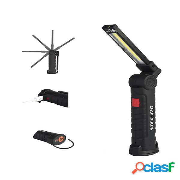 XANES 175A Rotación de 360 grados COB + LED recargable Luz