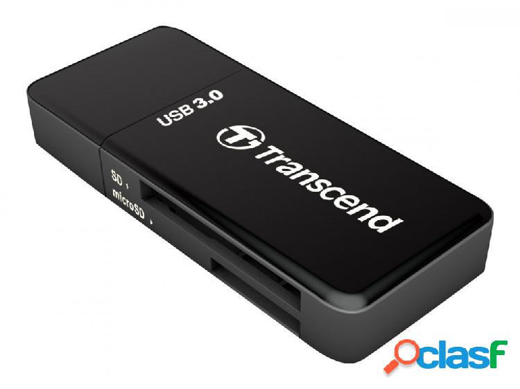 Transcend Lector de Tarjetas RDF5, USB 3.0, Negro