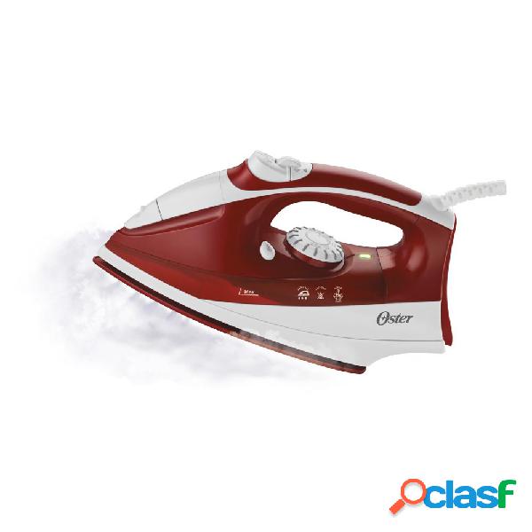 Oster Plancha de Vapor en Seco, Rojo/Blanco