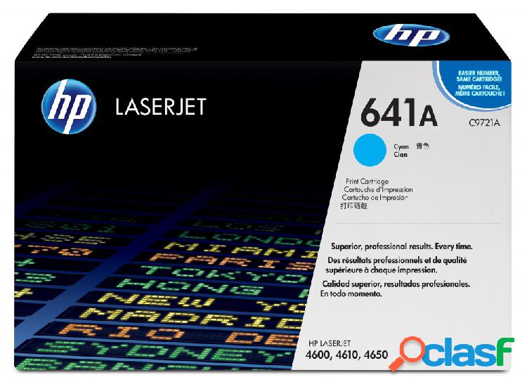 Tóner HP 641A Cyan Original, 8000 Páginas
