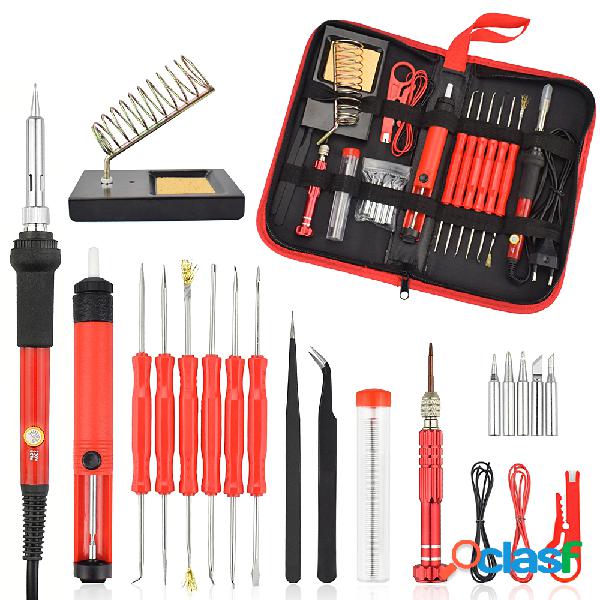 26 Unids 60 W Kit de Hierro de Soldadura Eléctrica