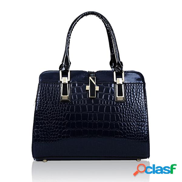 Bolso tote grabado casual estilo elegante para mujeres
