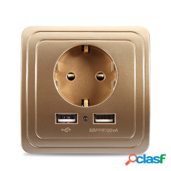 Excellway® 1.5A / 2A Puertos USB dobles Cargador de pared