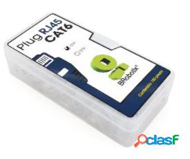 BRobotix Conector Modular Cat6, RJ-45, Transparente, 100