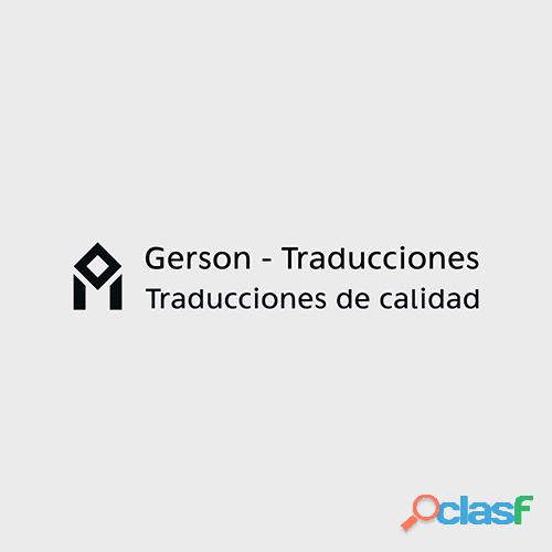 Gerson Traducciones