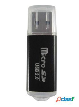 BRobotix Lector de Memoria MicroSD, USB 2.0, 480Mbit/s,