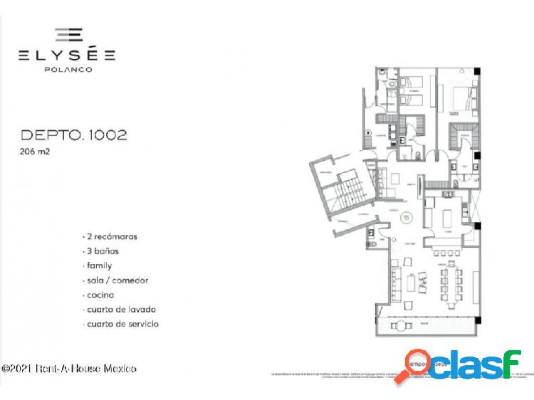 Departamento en venta en Miguel Hidalgo Polanco 215050AL