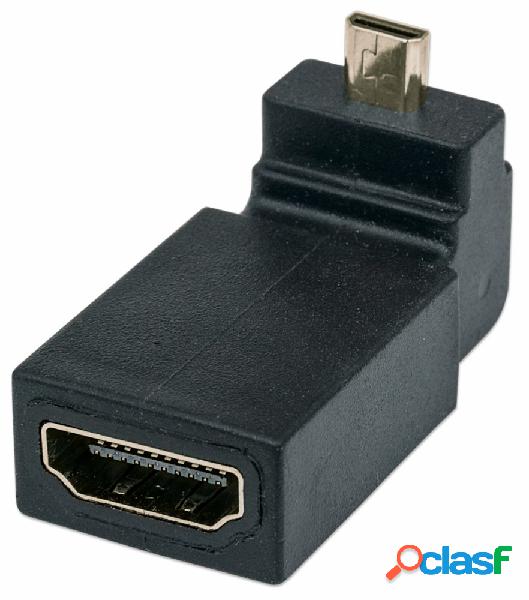 Manhattan Adaptador HDMI A Hembra - micro HMDI Macho,