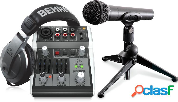 Behringer Sistema de Grabación PODCASTUDIO 2 USB, incluye