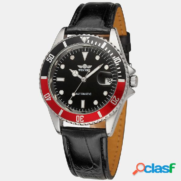 Leisure Sports Men Watch Cinturón Red Black Circle