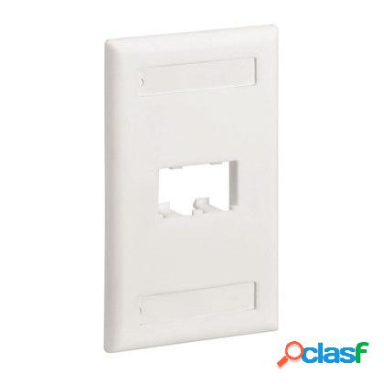 Panduit Placa de Pared Vertical CFPL2IWY, 2 Puertos, Blanco