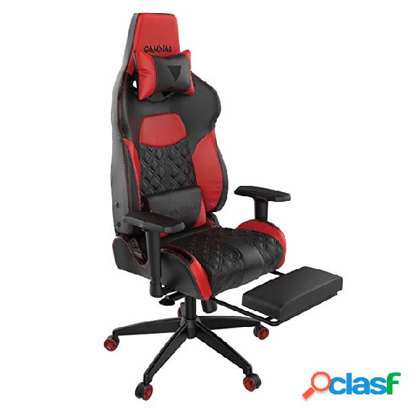 Silla Gamer Gamdias Achilles E1 L, hasta 200Kg, Negro/Rojo