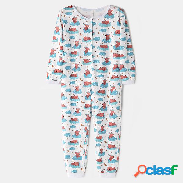 Mujer Plus Talla Osos lindos Estampado de dibujos animados
