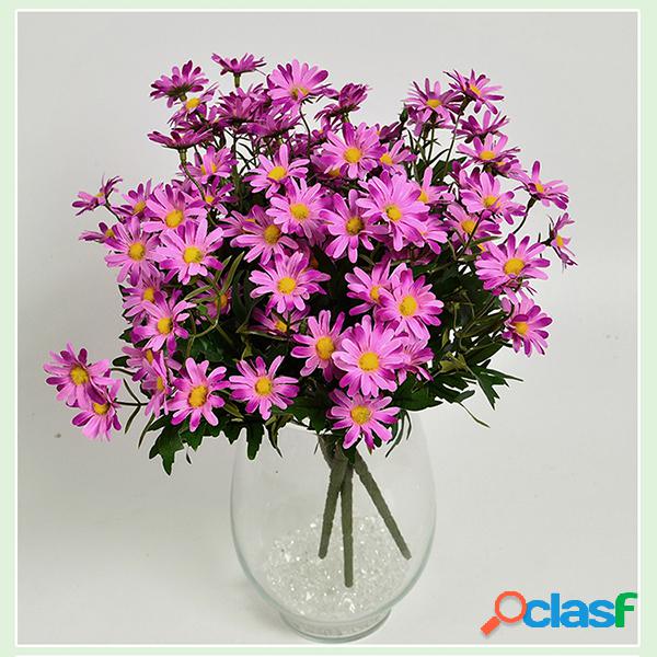 10PCS / Artificial 9 cabezas coreanas pequeñas flores de