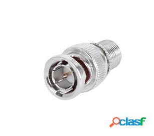 Telecom & Security Conector Coaxial BNC Macho, Plata