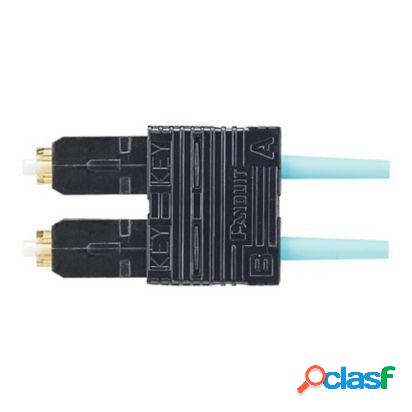 Panduit Conector de Fibra Óptica SC Multimodo, OM4, Negro
