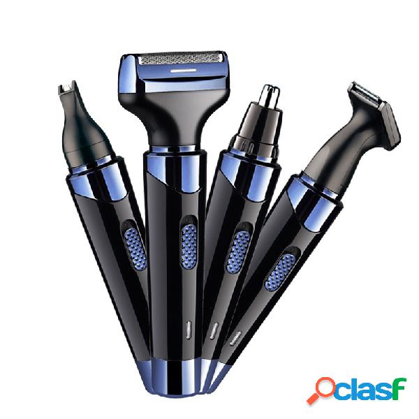4 en 1 máquina de afeitar mini lavable Cabello recortadora