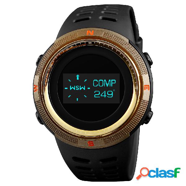 Reloj deportivo digital Brújula Termómetro Cuenta