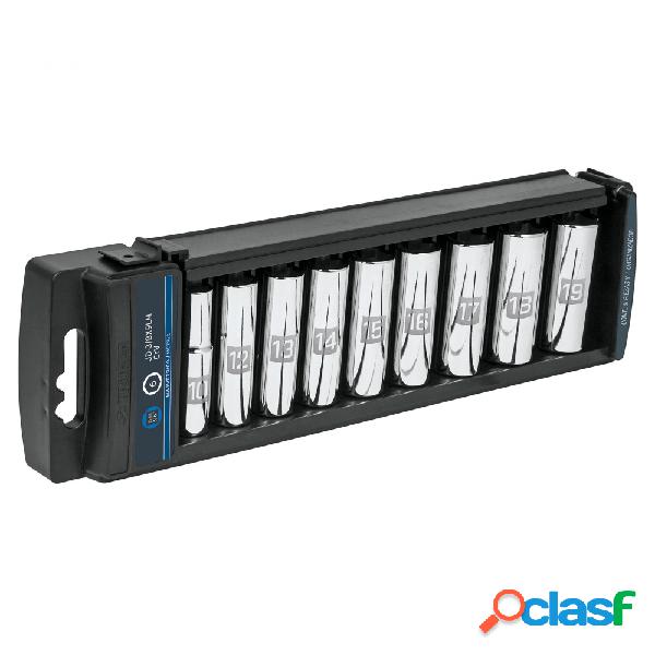 Truper Juego de Dados Largos JD-3/8X9LM, 3/8", 9 Piezas,