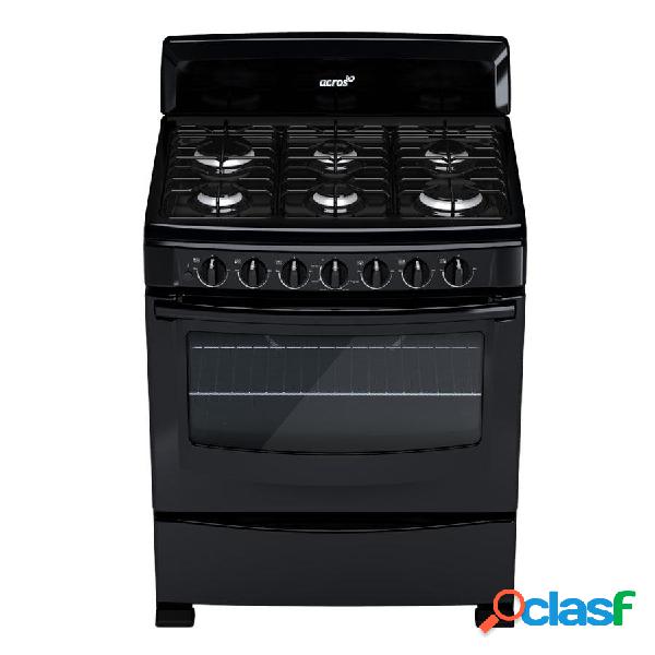 Acros Estufa y Horno de Gas de 30" AF5431B, 6 Quemadores,