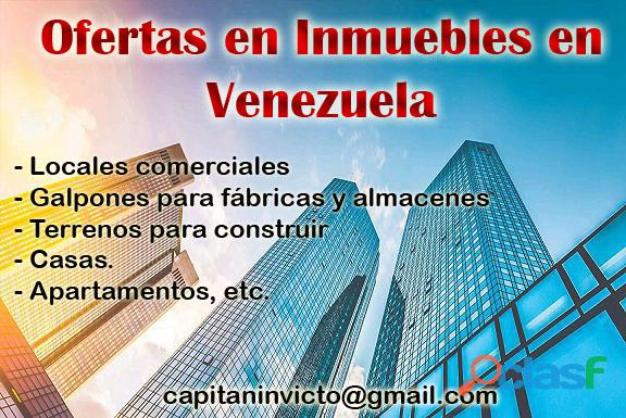 Ofertas en locales y apartamentos en Venezuela