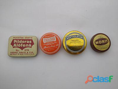 Colección de latas vintage
