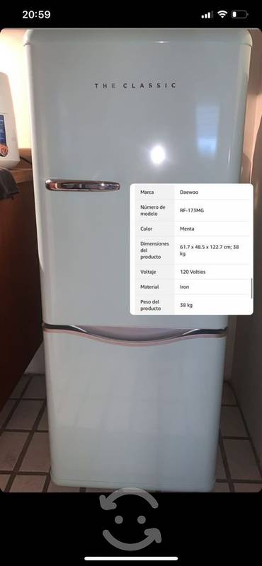 refrigerador Daewoo freezer the classic rn-175 mt