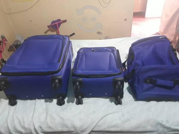 Set de tres maletas de viaje marca samsonite