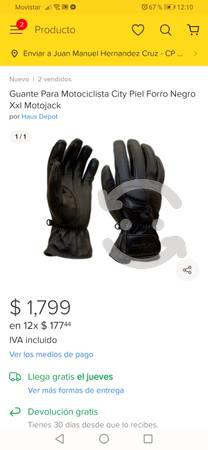guantes de motociclista