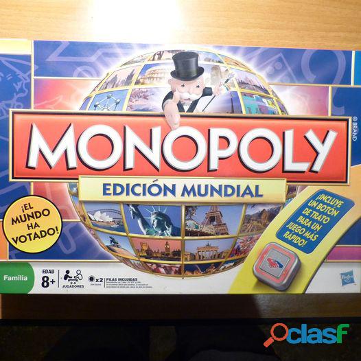 Juego de mesa "Monopoly, edicion mundial" para el regalo de