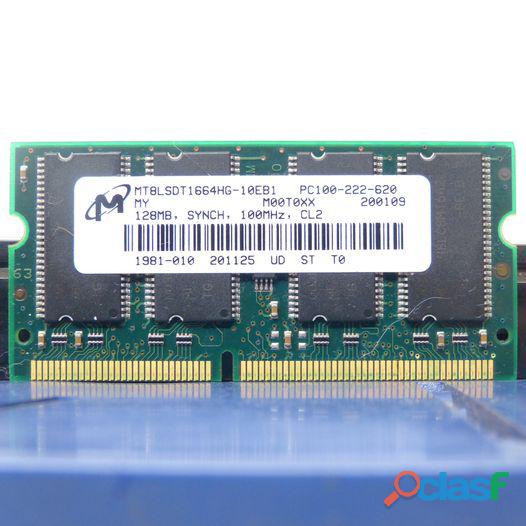 Memoria RAM Micron Technology Inc, 128MB, SYNCH, PC100,