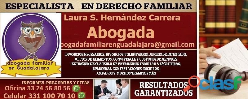 Abogada profesional de la Justicia familiar en Guadalajara