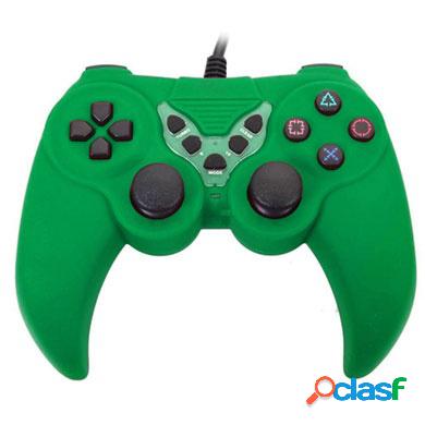 BRobotix Gamepad 656545B, Alámbrico, USB, Verde